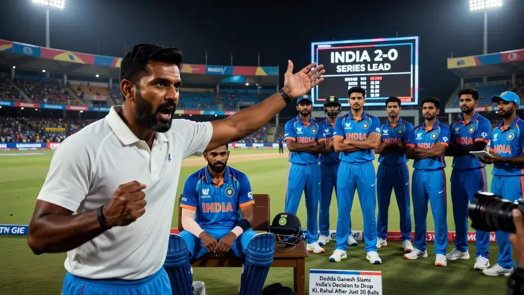 Dodda Ganesh Slams India's Decision to Drop KL Rahul After Just 20 Balls