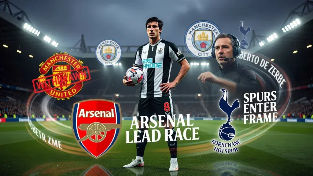 United Drop Tonali Pursuit as Arsenal Lead Race and Spurs Enter Frame