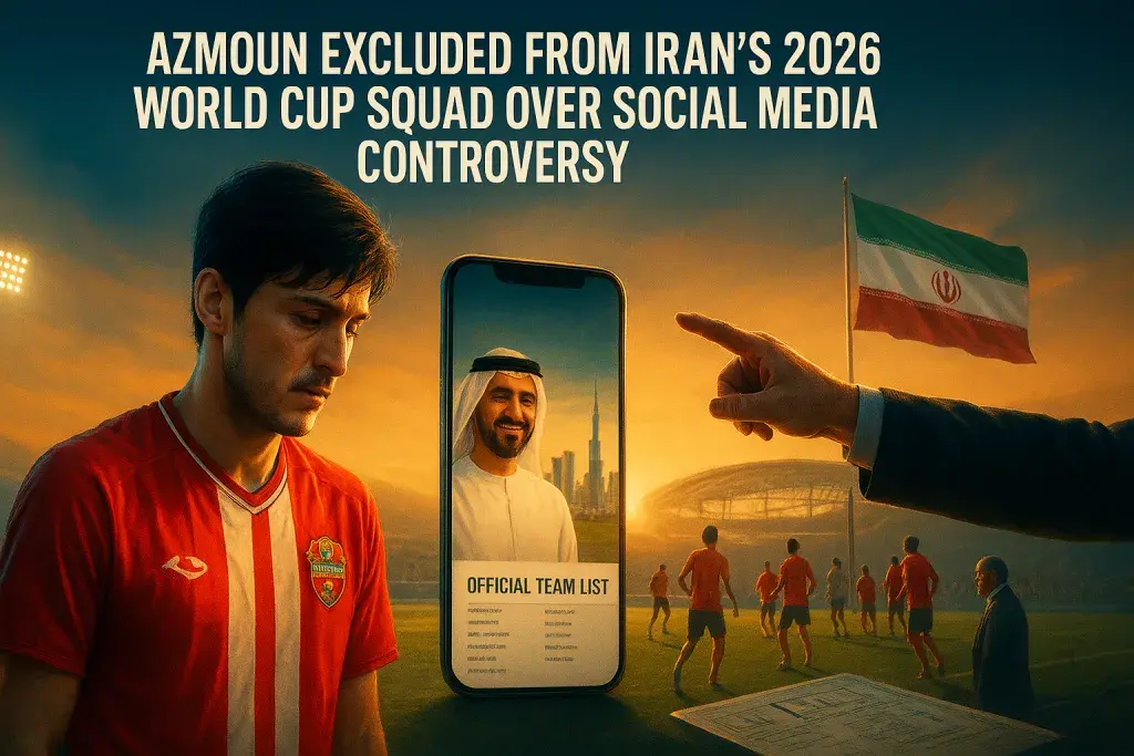 Azmoun Excluded From Iran's 2026 World Cup Squad Over Social Media Controversy