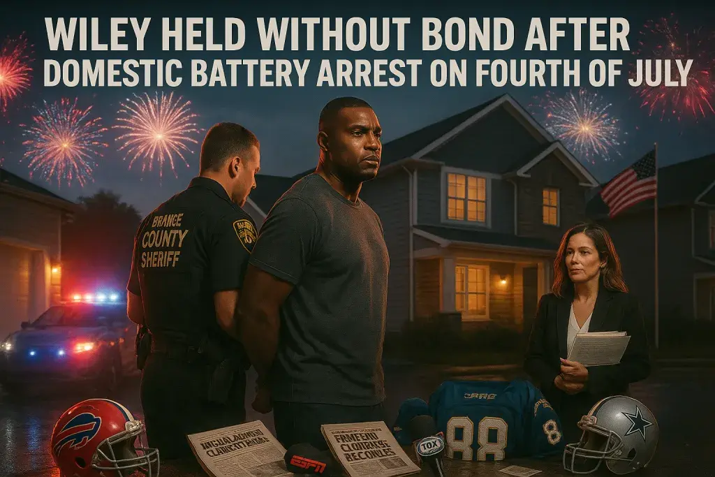 Wiley Held Without Bond After Domestic Battery Arrest on Fourth of July