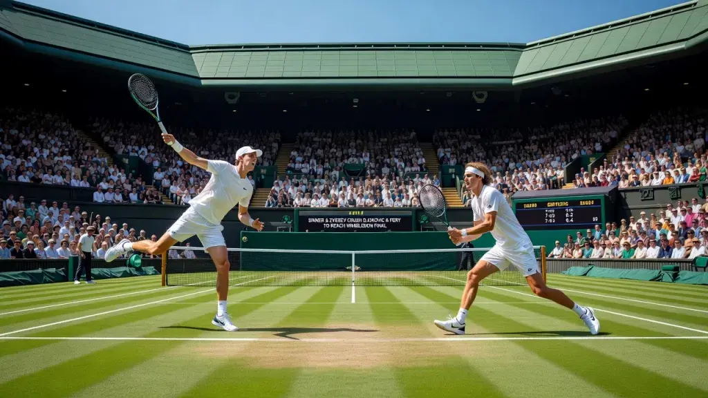 Sinner and Zverev Crush Djokovic and Fery to Reach Wimbledon Final