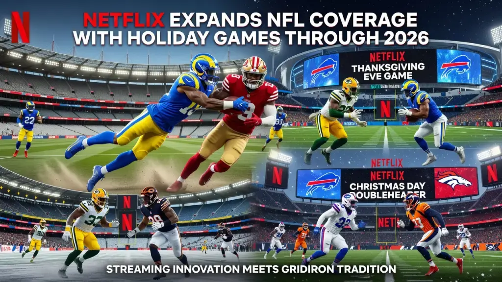 Netflix Expands NFL Coverage With Holiday Games Through 2026